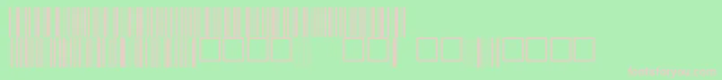 フォントC39p24dhtt – 緑の背景にピンクのフォント
