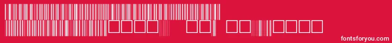 フォントC39p24dhtt – 赤い背景に白い文字