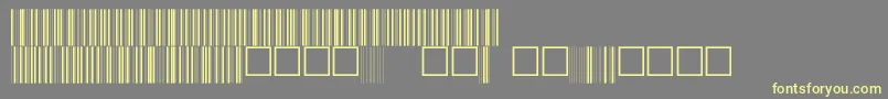 フォントC39p24dhtt – 黄色のフォント、灰色の背景