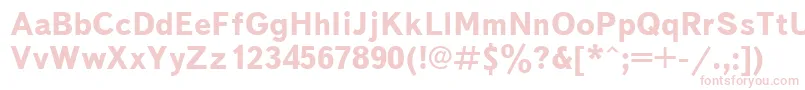 フォントUkrainiantextbookBold – ピンクのフォント