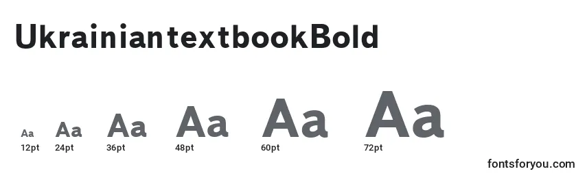 UkrainiantextbookBold Font Sizes