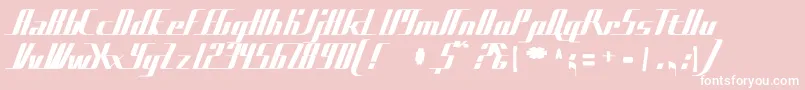 Bad ffy Font – White Fonts on Pink Background