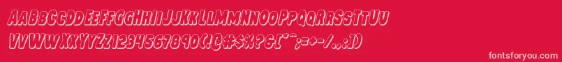 More about Mysterymobile3Dital Font Mysterymobile3Dital Font – Pink Fonts on Red Background