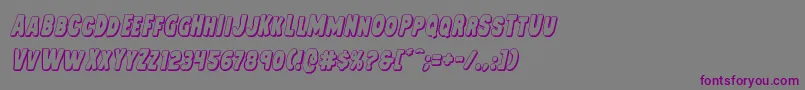 Mysterymobile3Dital Font – Purple Fonts on Gray Background