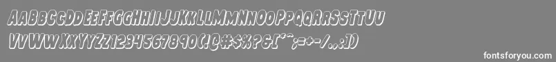 Mysterymobile3Dital Font – White Fonts on Gray Background