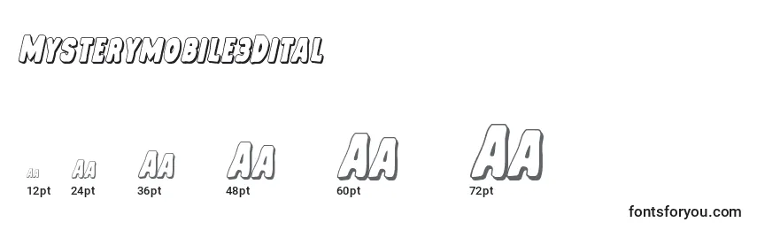 Mysterymobile3Dital Font Sizes