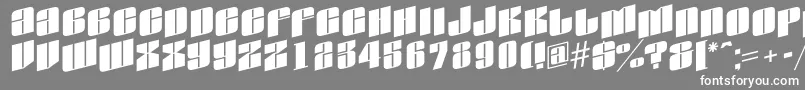 AGlobusspup Font – White Fonts on Gray Background