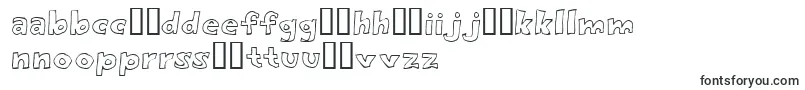 Eighty Percent Outline-Schriftart – esperanto Schriften