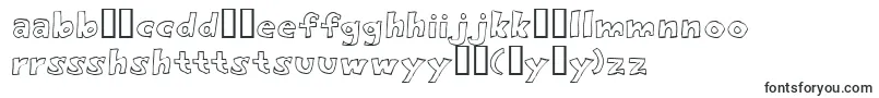 Eighty Percent Outline-Schriftart – haussa Schriften