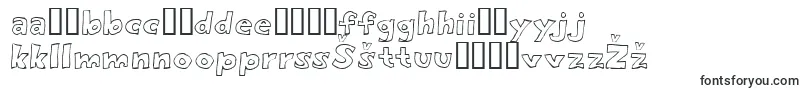 Czcionka Eighty Percent Outline – litewskie czcionki