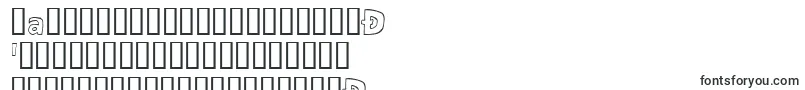 Czcionka Eighty Percent Outline – kirgiskie czcionki