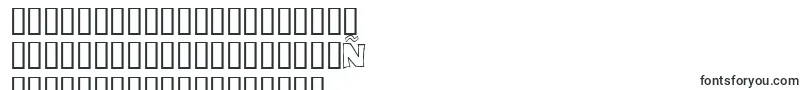 Eighty Percent Outline-Schriftart – serbische Schriften