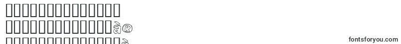 Eighty Percent Outline-Schriftart – tamilische Schriften