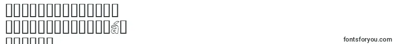 Fonte Eighty Percent Outline – fontes birmanesas