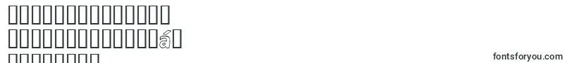 Czcionka Eighty Percent Outline – czcionki khmerskie