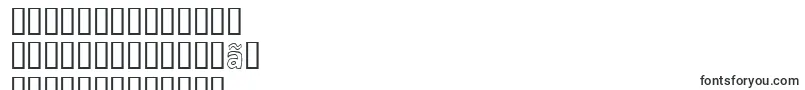 Eighty Percent Outline-Schriftart – koreanische Schriften