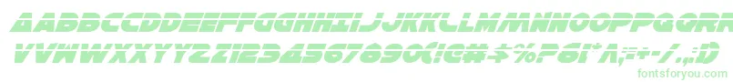 Czcionka HanSoloLaserItalic – zielone czcionki