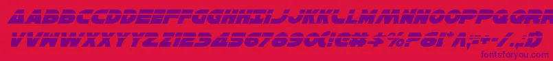 fuente HanSoloLaserItalic – Fuentes Moradas Sobre Fondo Rojo