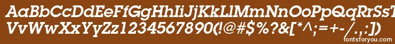 LubalingraphstdDemioblique Font – White Fonts on Brown Background