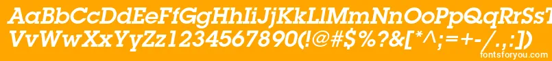 LubalingraphstdDemioblique Font – White Fonts on Orange Background