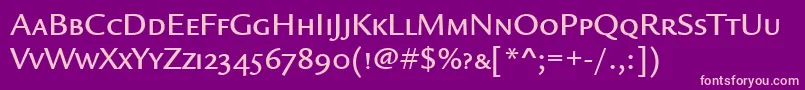 More about LegacySansMdScItcTtMedium Font LegacySansMdScItcTtMedium Font – Pink Fonts on Purple Background