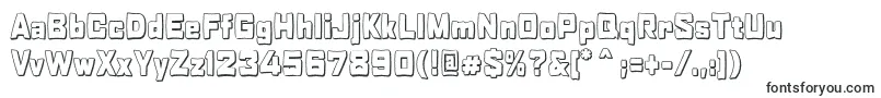 RabaneraOutlineShadow Font – Three-Dimensional Fonts