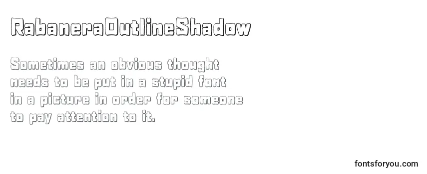 RabaneraOutlineShadow (73082) Font