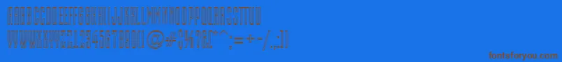 EmpirialotlRegular-fontti – ruskeat fontit sinisellä taustalla