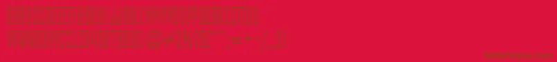 EmpirialotlRegular Font – Brown Fonts on Red Background