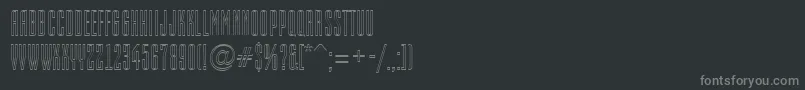 Шрифт EmpirialotlRegular – серые шрифты на чёрном фоне