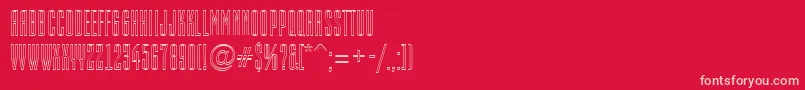 EmpirialotlRegular Font – Pink Fonts on Red Background