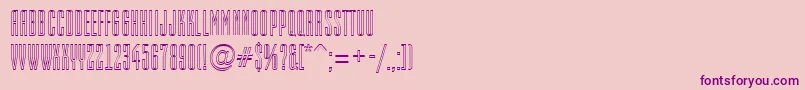 フォントEmpirialotlRegular – ピンクの背景に紫のフォント