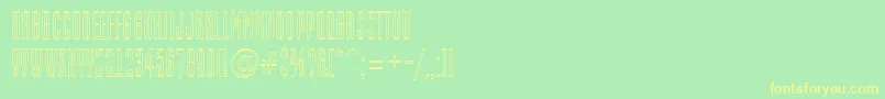 EmpirialotlRegular Font – Yellow Fonts on Green Background