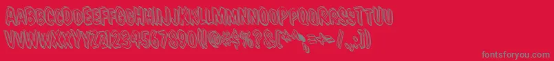 Vtcsupermarketsaleleftyods Font – Gray Fonts on Red Background