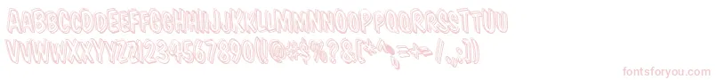 Vtcsupermarketsaleleftyods Font – Pink Fonts on White Background