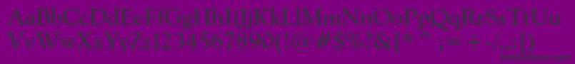 GoudyCatalogueBt Font – Black Fonts on Purple Background