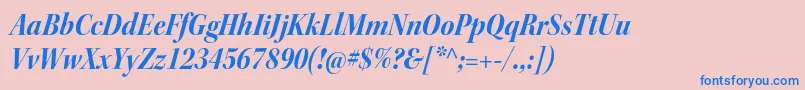 fuente KeplerstdBoldscnitdisp – Fuentes Azules Sobre Fondo Rosa