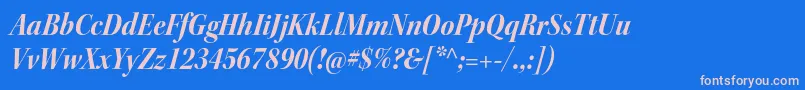 KeplerstdBoldscnitdisp Font – Pink Fonts on Blue Background