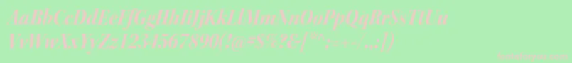 KeplerstdBoldscnitdisp Font – Pink Fonts on Green Background