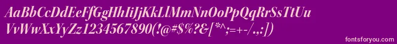 KeplerstdBoldscnitdisp Font – Pink Fonts on Purple Background