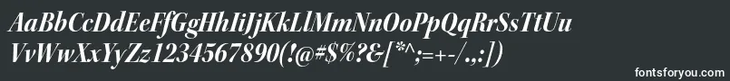 Шрифт KeplerstdBoldscnitdisp – белые шрифты на чёрном фоне