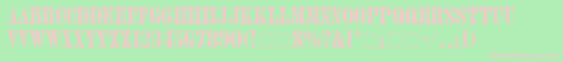 HubbubSsiBold Font – Pink Fonts on Green Background