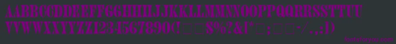 HubbubSsiBold Font – Purple Fonts on Black Background