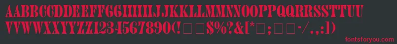 HubbubSsiBold Font – Red Fonts on Black Background