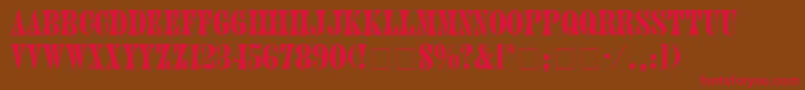 HubbubSsiBold Font – Red Fonts on Brown Background