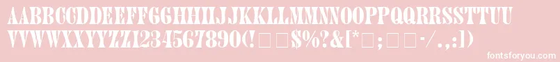 HubbubSsiBold Font – White Fonts on Pink Background
