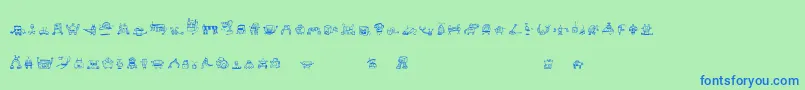 Подробнее о шрифте Alphabots Шрифт Alphabots – синие шрифты на зелёном фоне