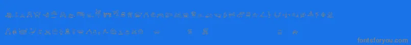 Шрифт Alphabots – серые шрифты на синем фоне