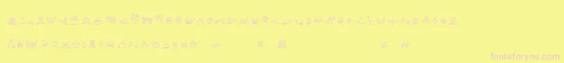 Подробнее о шрифте Alphabots Шрифт Alphabots – розовые шрифты на жёлтом фоне