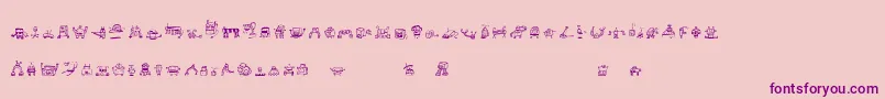 En savoir plus sur la police Alphabots Police Alphabots – polices violettes sur fond rose